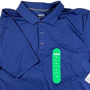 BCG Polo Shirt Mens Medium Navy Blue NEW Short Sleeve Performance Golf Athletic